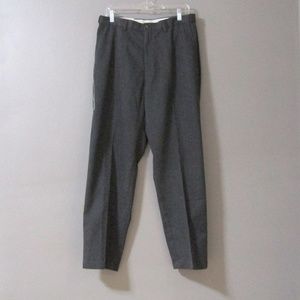 NEW Haggar Gray Flat Front Dress Pants 33 x 30